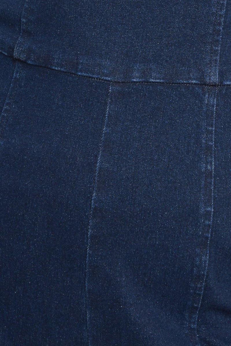 TRENDSETTING MEDIUM INDIGO DENIM JUMPSUIT