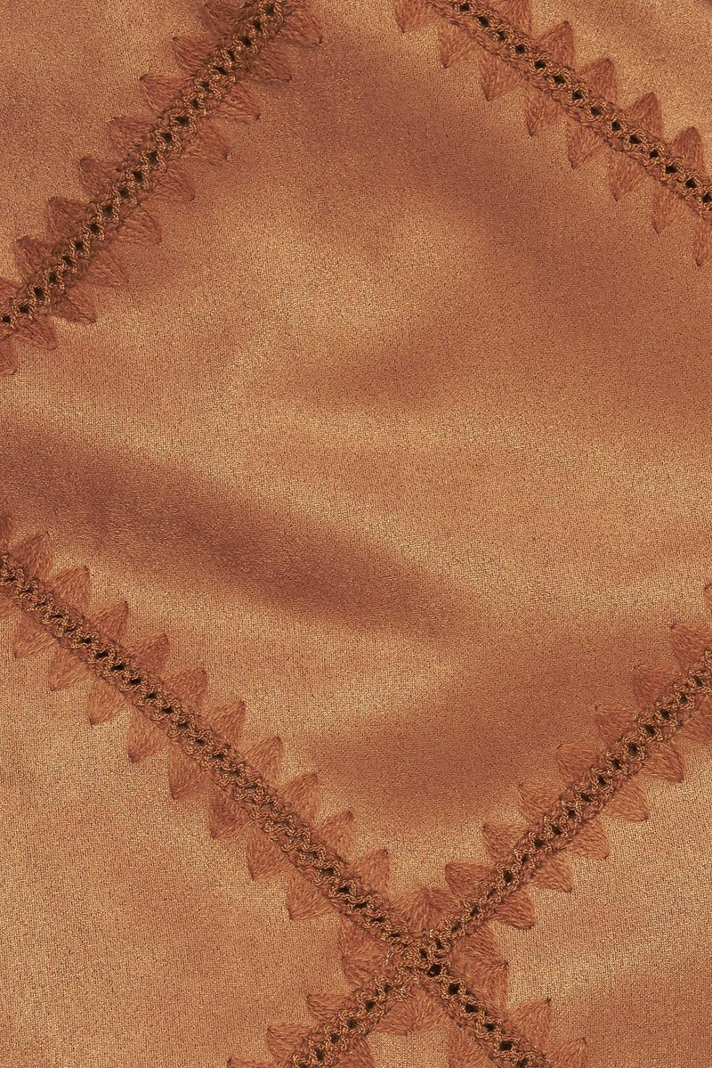 TERRA PATCH FAUX SUEDE SKORT