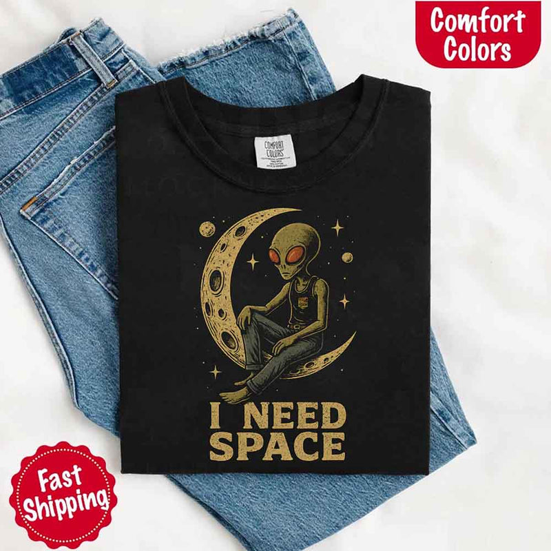 I Need Space Tee – Gothic Alternative Unisex Comfort Colors Shirt