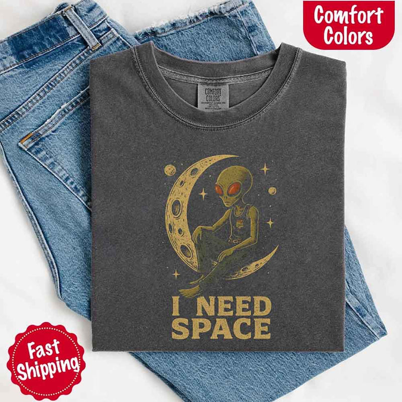 I Need Space Tee – Gothic Alternative Unisex Comfort Colors Shirt