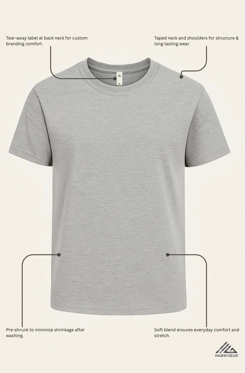 Blankify--3 pack Extra Soft Medium Weight Short Sleeve T-Shirts