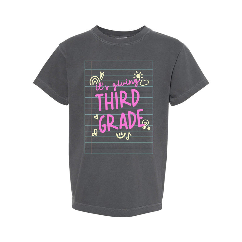 It's Giving (Choose Your Grade) - YOUTH Comfort Colors Tee