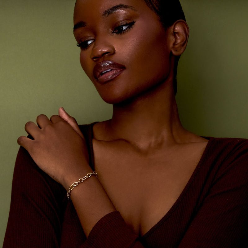 Figaro Paperclip Bracelet