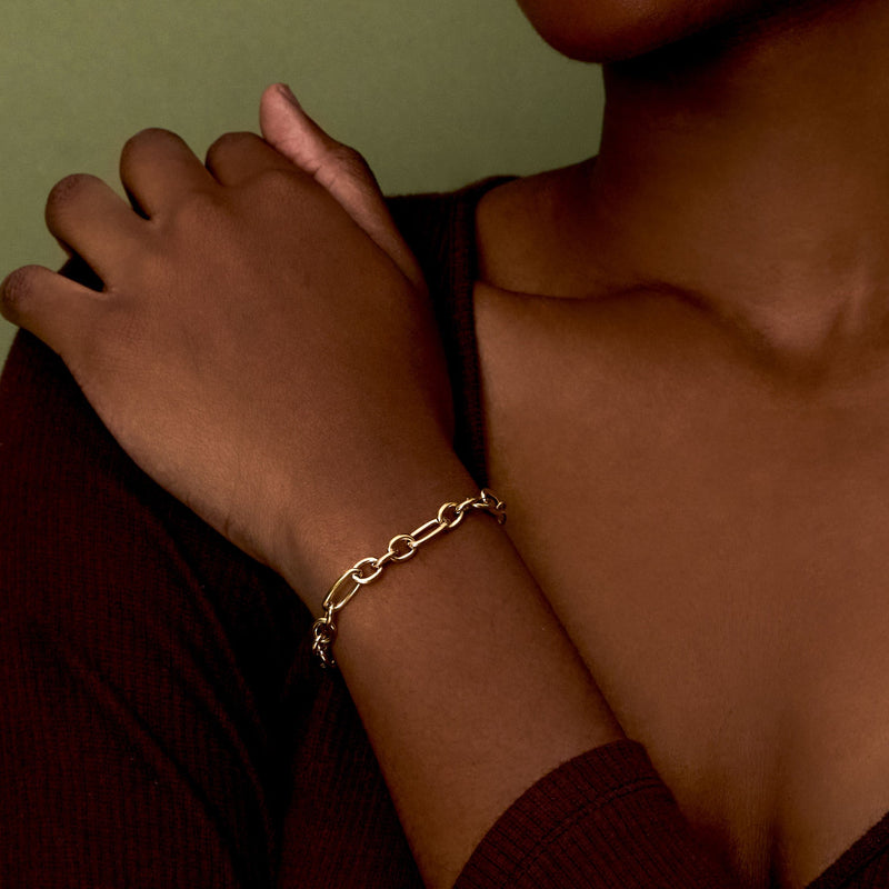 Figaro Paperclip Bracelet