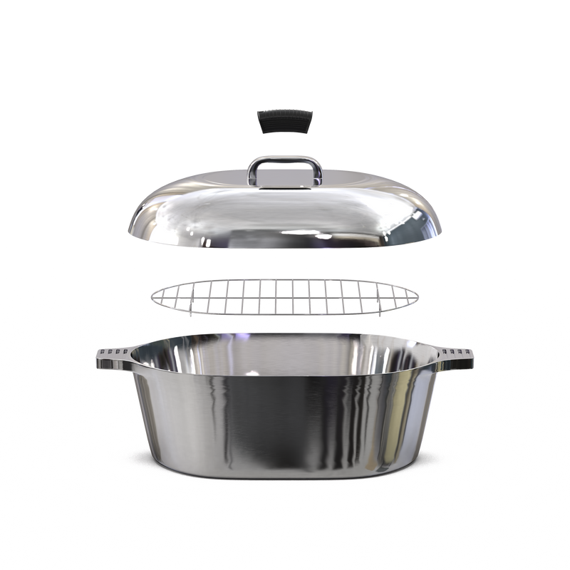Oval Dutch Oven with Lid - 12.6 Quart (18 Inch)
