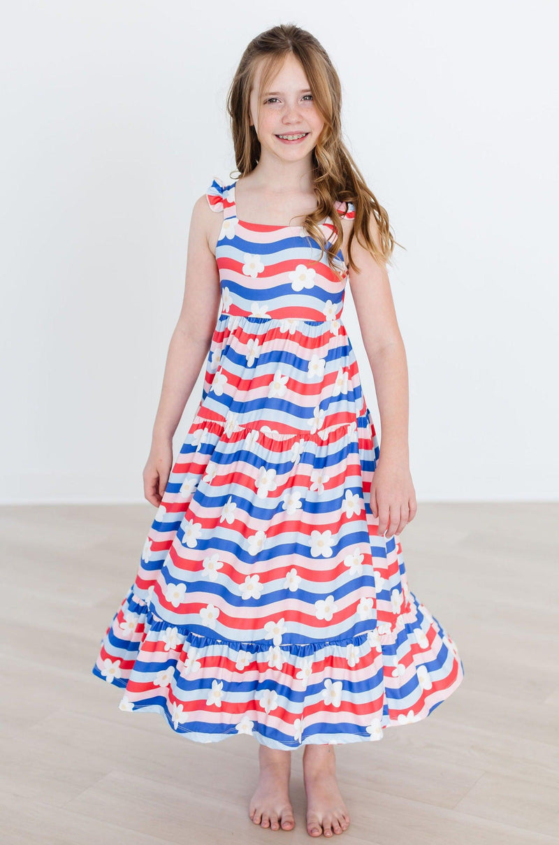 SALE July Vibes Ruffle Maxi Dress