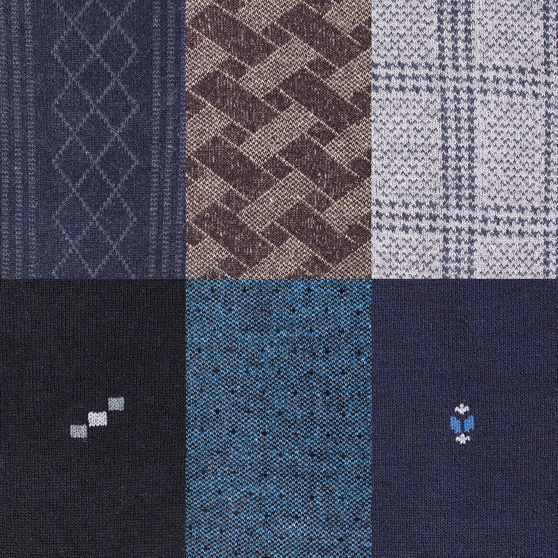 Men’s Bamboo Dress & Trouser Socks 6-Pack - 595