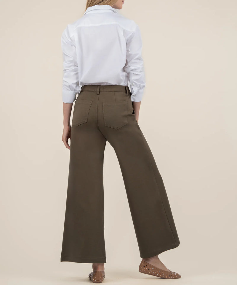 Meg Wide Leg Pants With Trouser Pockets