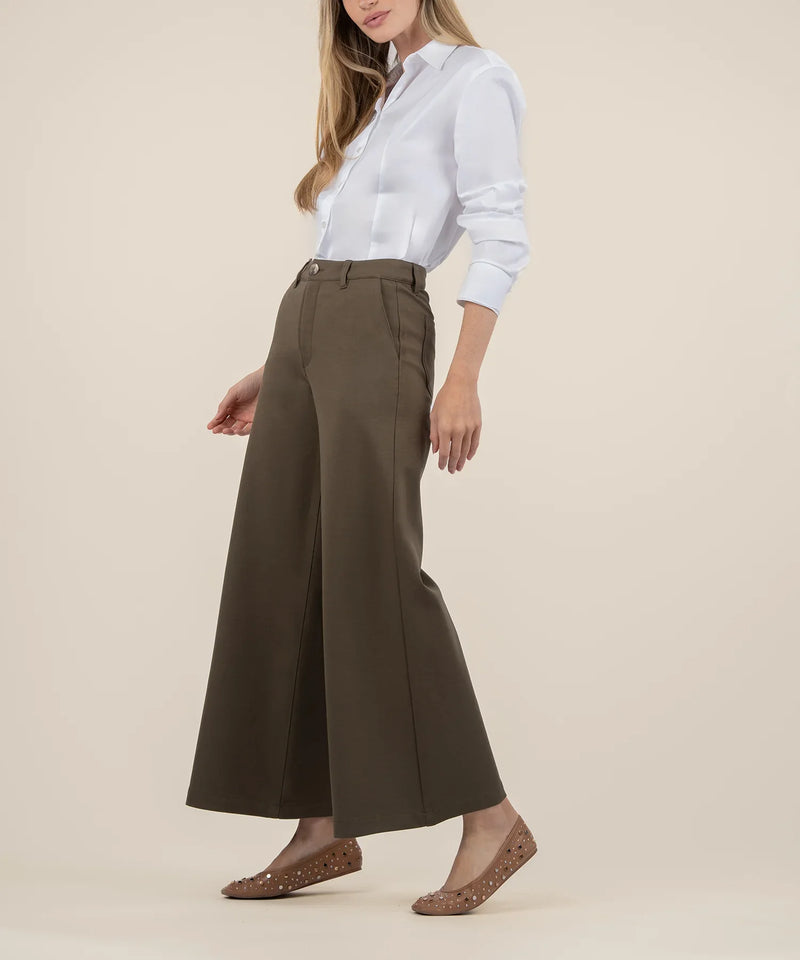 Meg Wide Leg Pants With Trouser Pockets