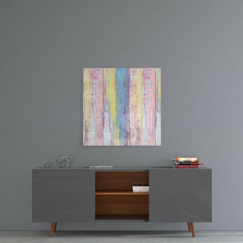 Wooden Patterned Glass Wall Art