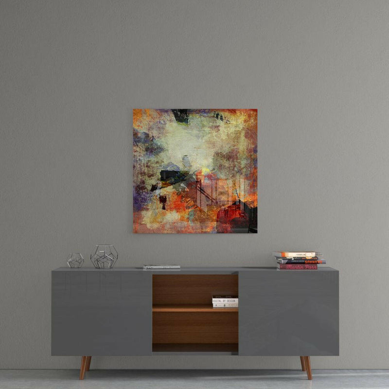 Abstract Glass Wall Art