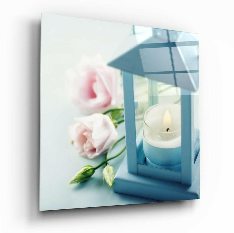 Candle Glass Wall Art