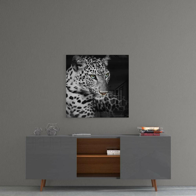 Leopard Glass Wall Art