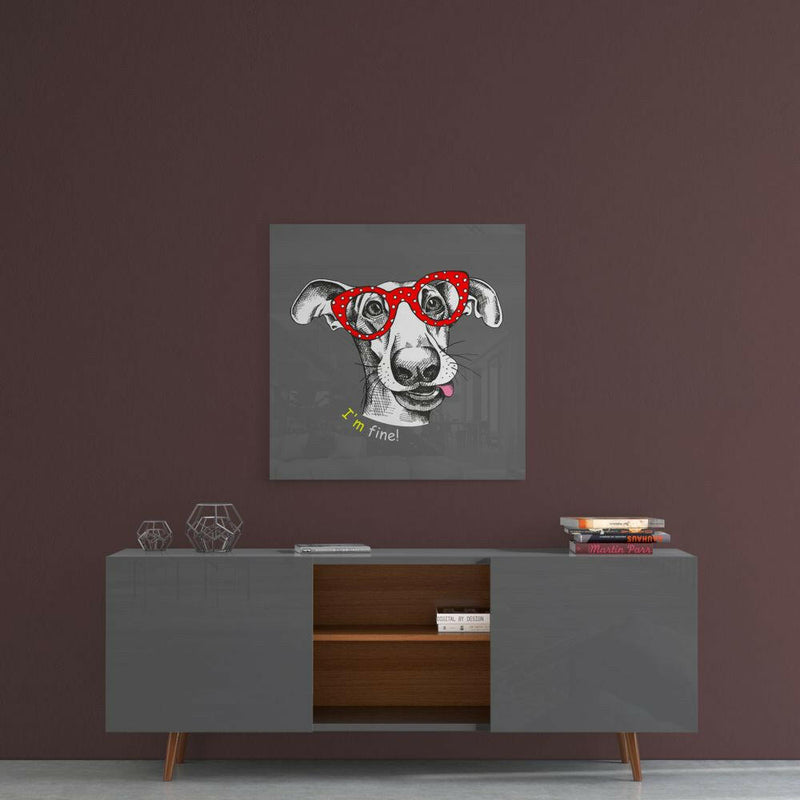 Dog Glass Wall Art