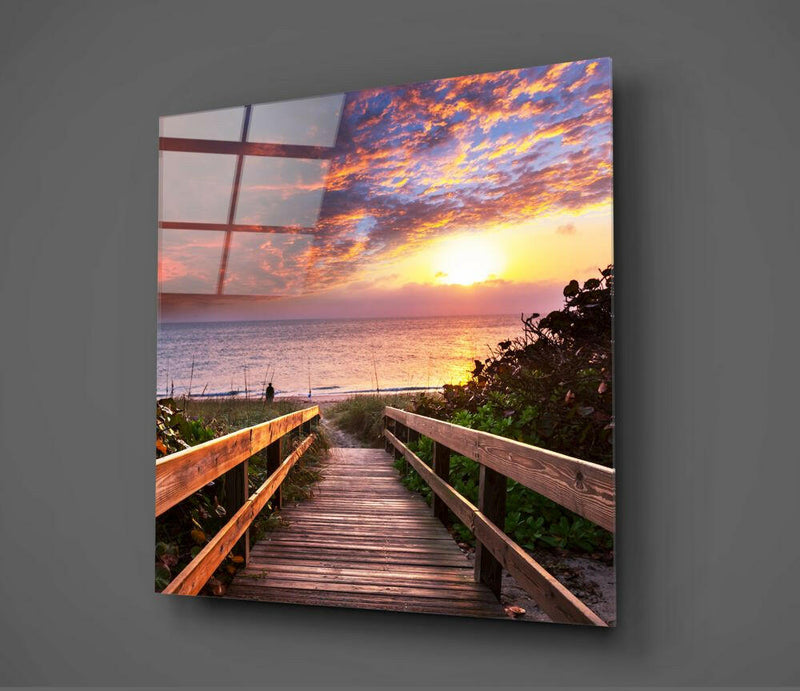 Sea Landscape Glass Wall Art