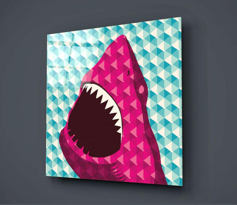Shark Glass Wall Art