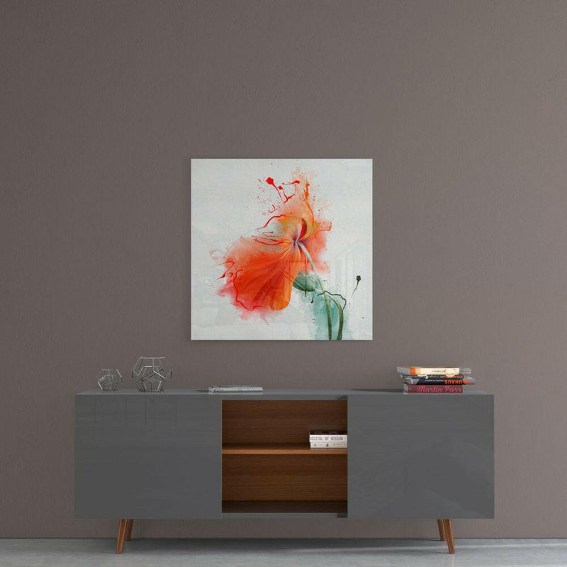 Flower Glass Wall Art