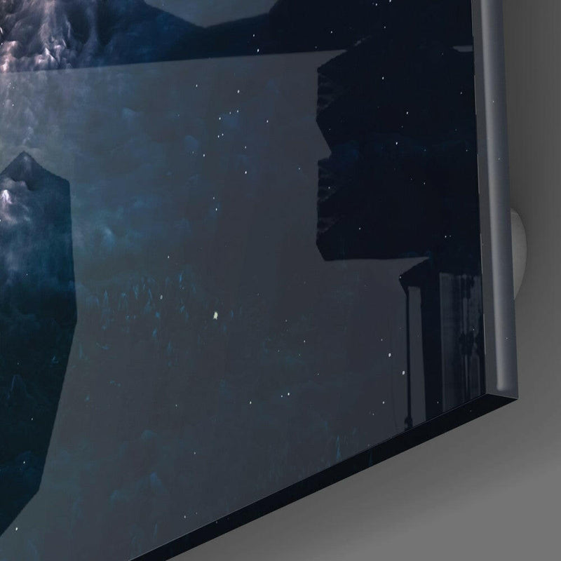 Space - Black Hole Glass Wall Art