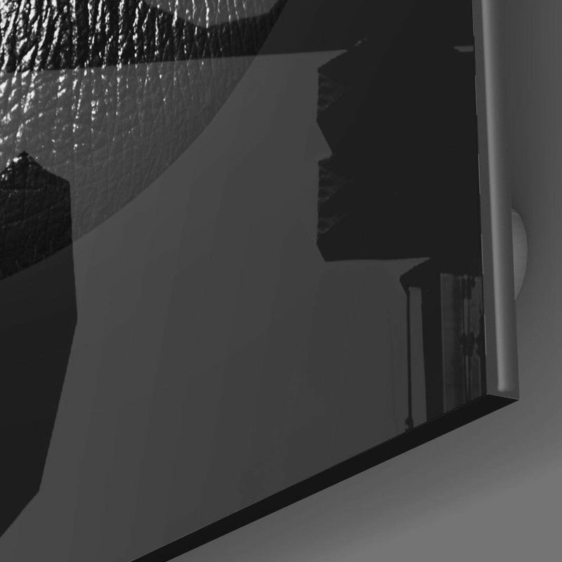 Black Lips Glass Wall Art