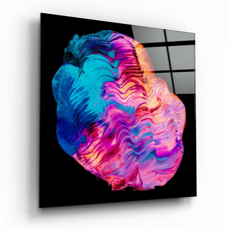 Dance of Colors Glass Wall Art