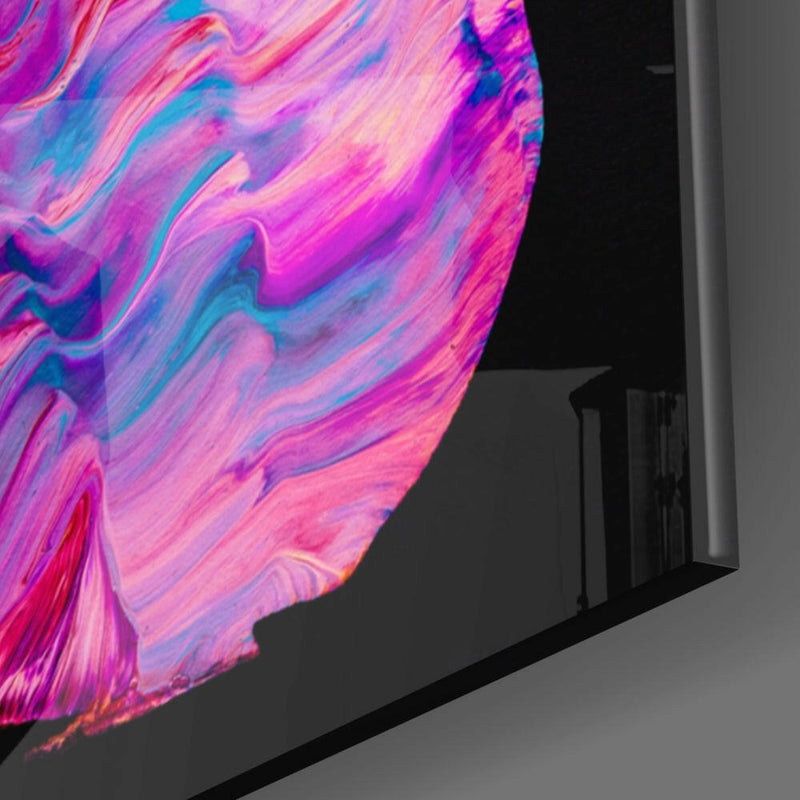 Dance of Colors Glass Wall Art