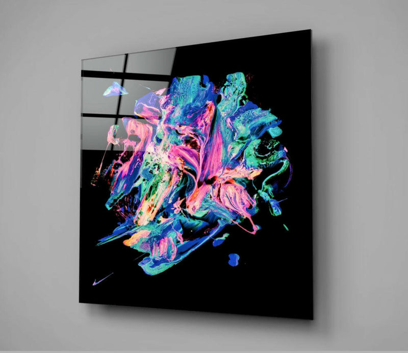Dance of Colors Glass Wall Art