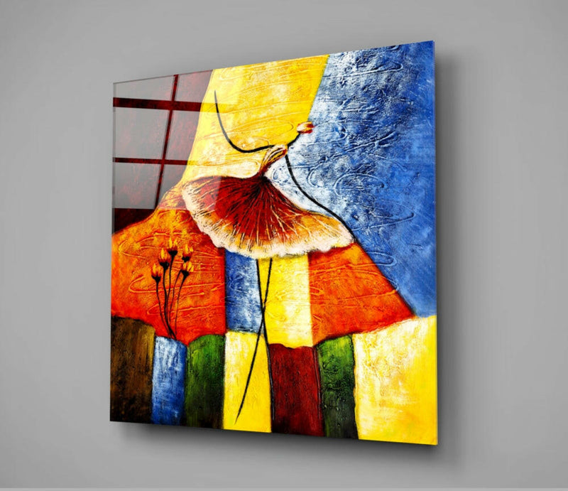 Abstract Glass Wall Art