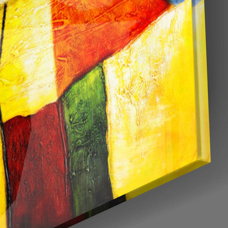 Abstract Glass Wall Art