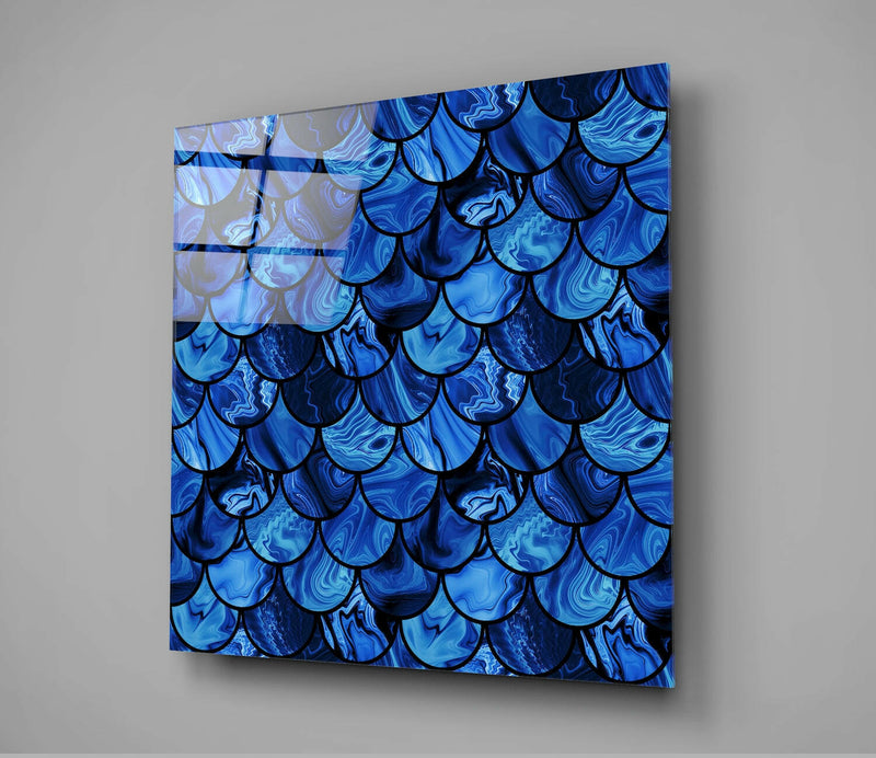 Fish Scale Glass Wall Art