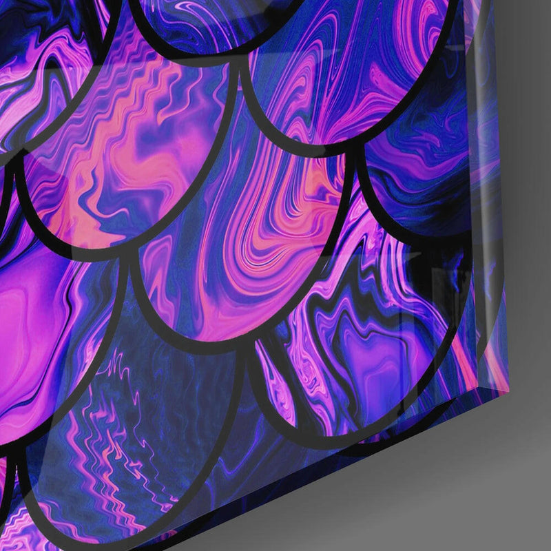 Fish Scale Glass Wall Art