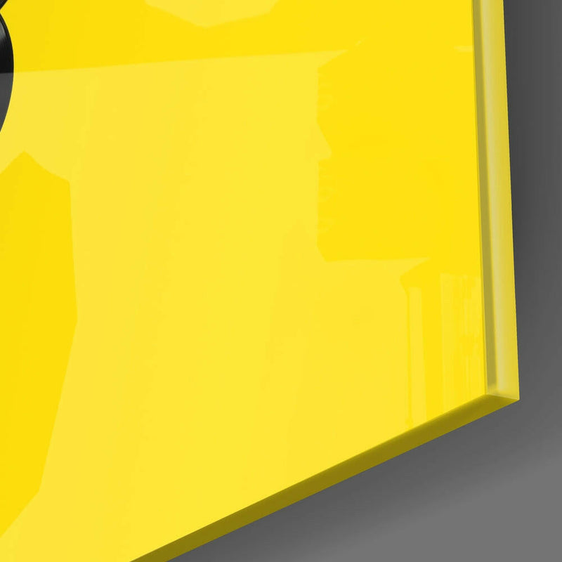 Flamingo Posture Glass Wall Art