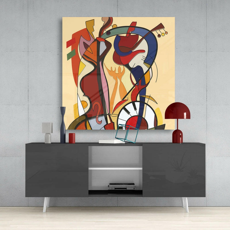 Alfred Gockel Wild Party Glass Wall Art