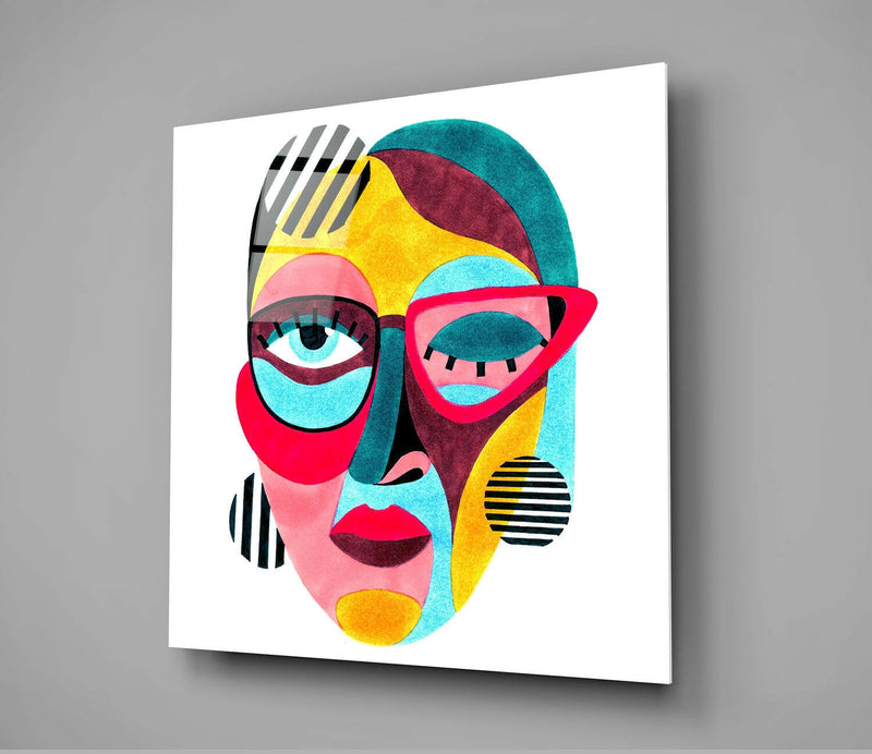 Abstract Glass Wall Art