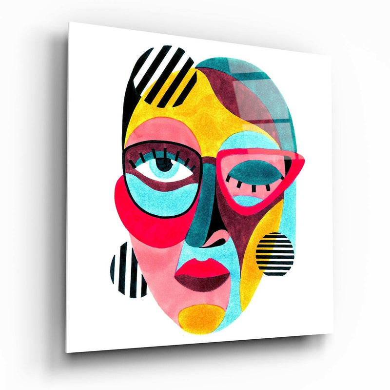 Abstract Glass Wall Art