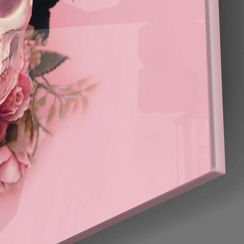 Flower Head Glass Wall Art