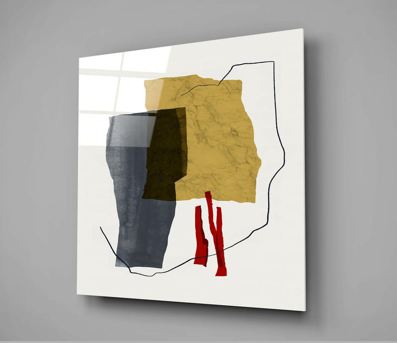 Abstract Pattern Glass Wall Art