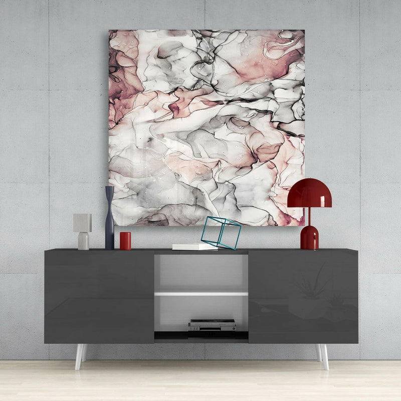 Abstract Glass Wall Art