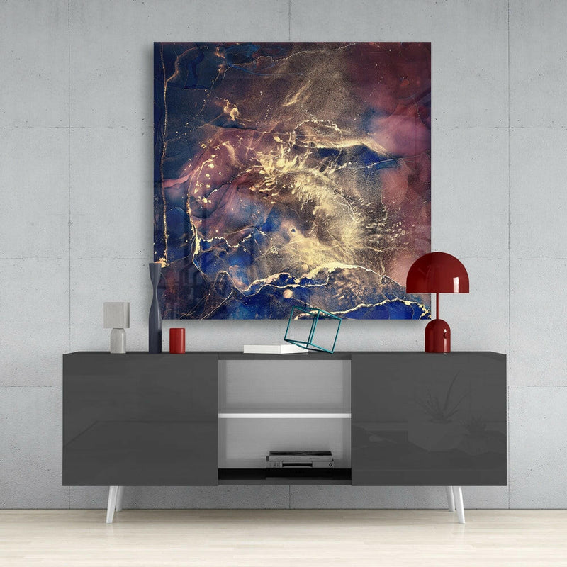 Abstract Glass Wall Art