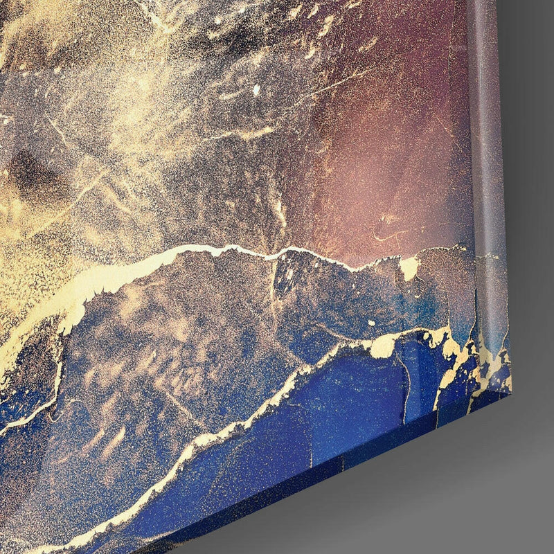 Abstract Glass Wall Art