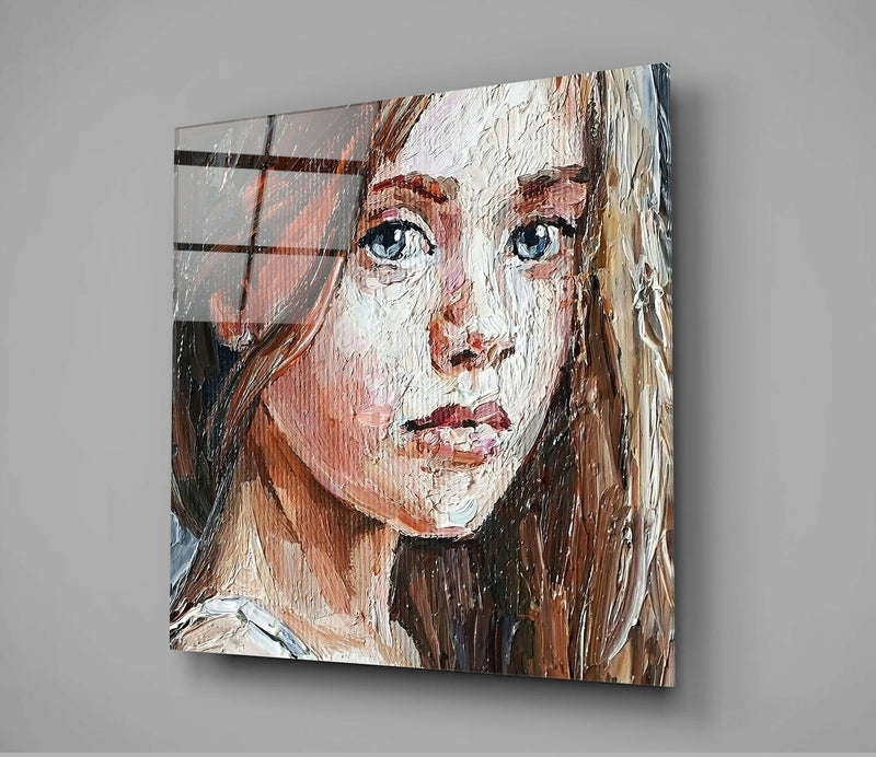 Girl Glass Wall Art