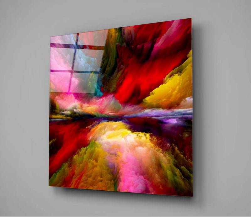 Color Explosion Glass Wall Art