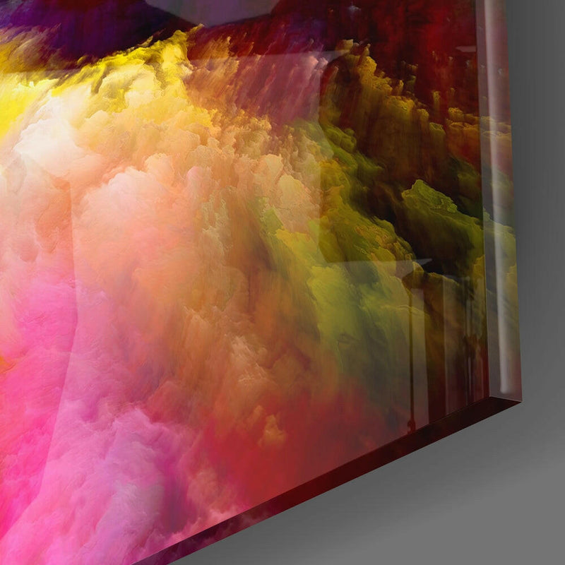 Color Explosion Glass Wall Art