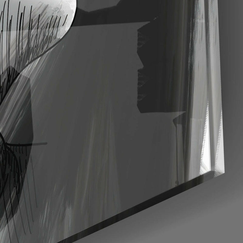 Uncertain Direction Glass Wall Art