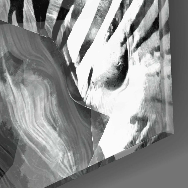 Zebra Glass Wall Art