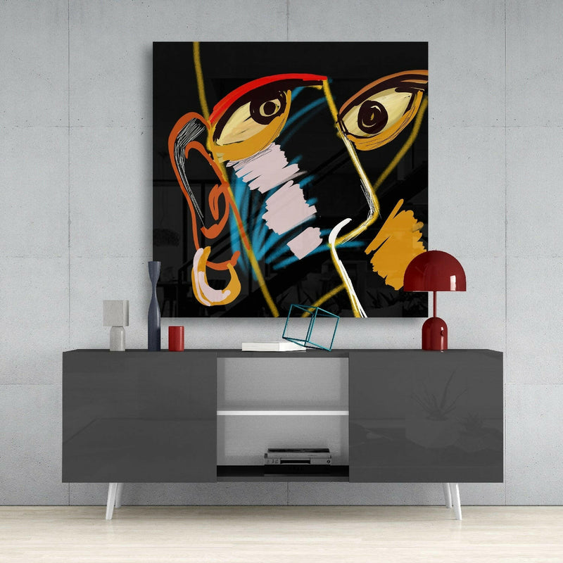 Abstract Reality Glass Wall Art