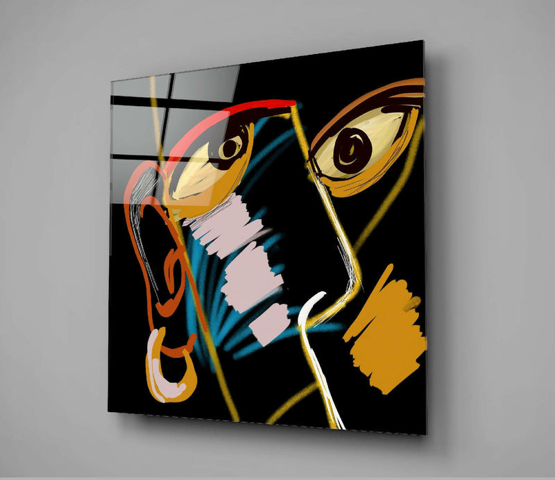 Abstract Reality Glass Wall Art