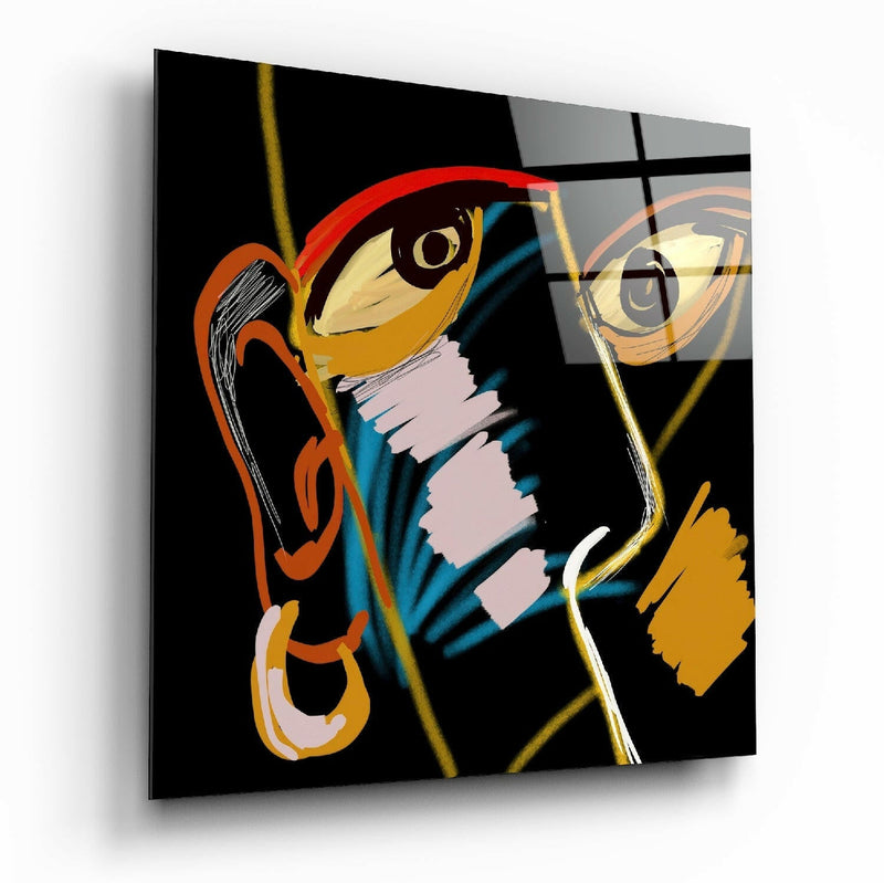 Abstract Reality Glass Wall Art