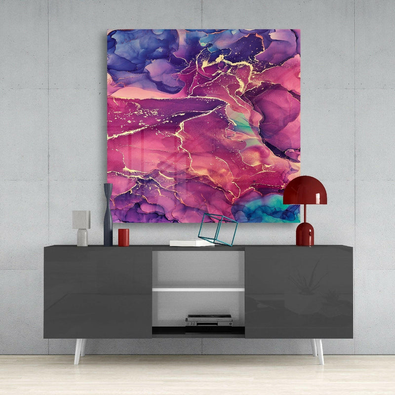 Glory of Pink Glass Wall Art