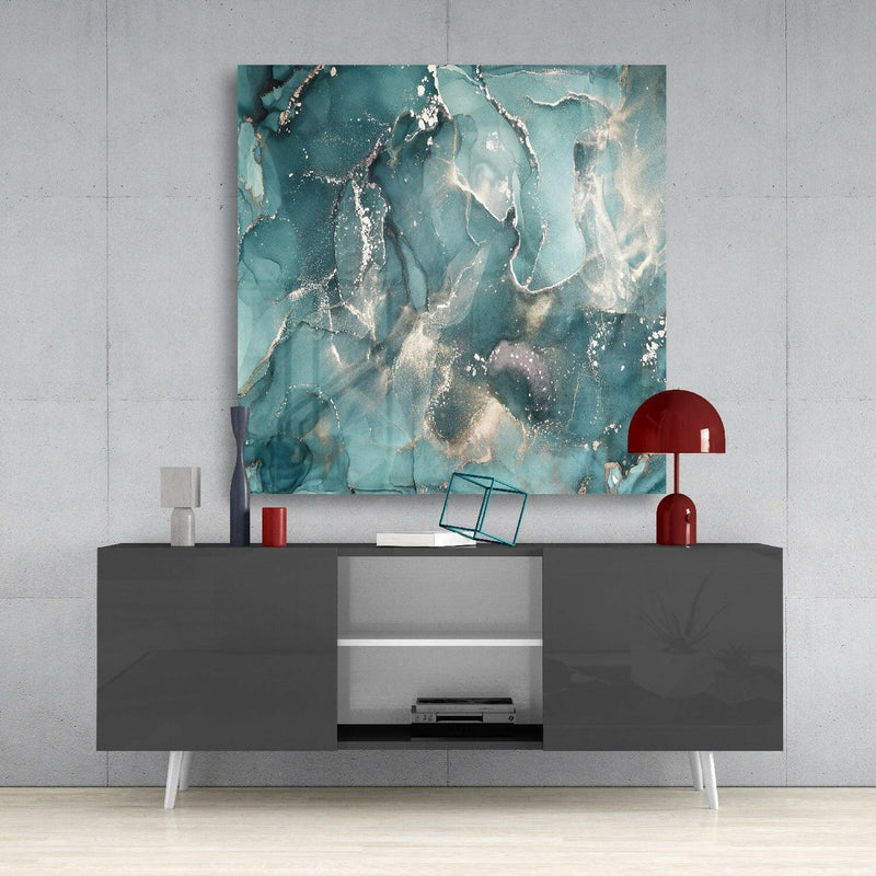 Abstract Glass Wall Art