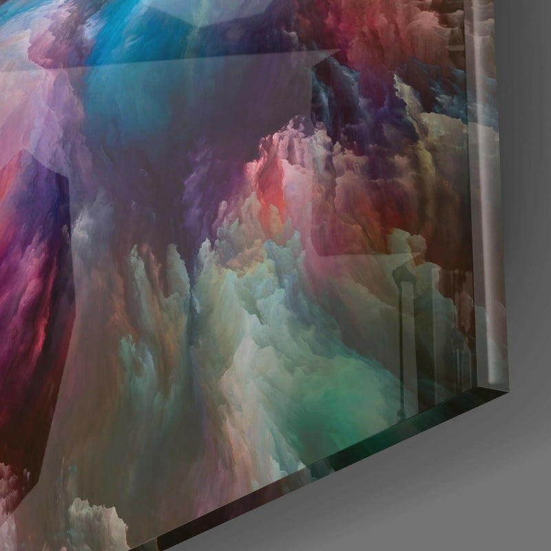 Color Explosion Glass Wall Art